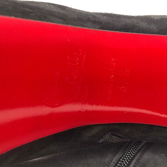 Christian Louboutin Movida 130 Suede Platform Booty 37.5 - Picture 8 of 8